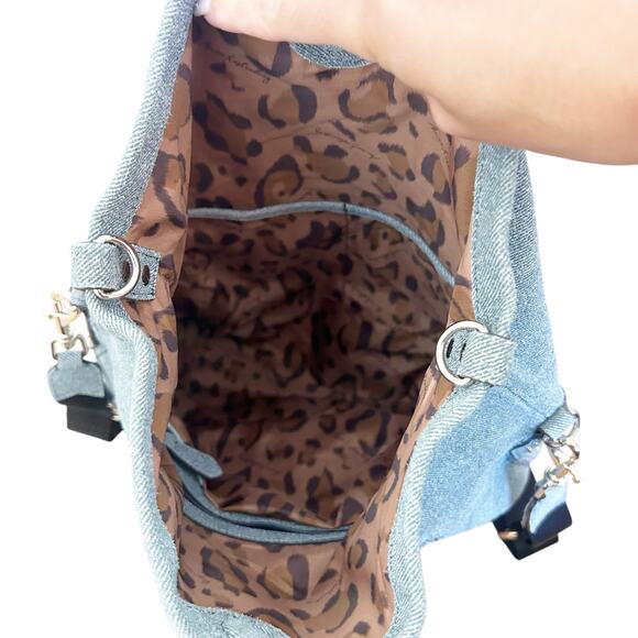 Aimee Kestenberg Denim Flap Slouchy Crossbody - Picture 8 of 8